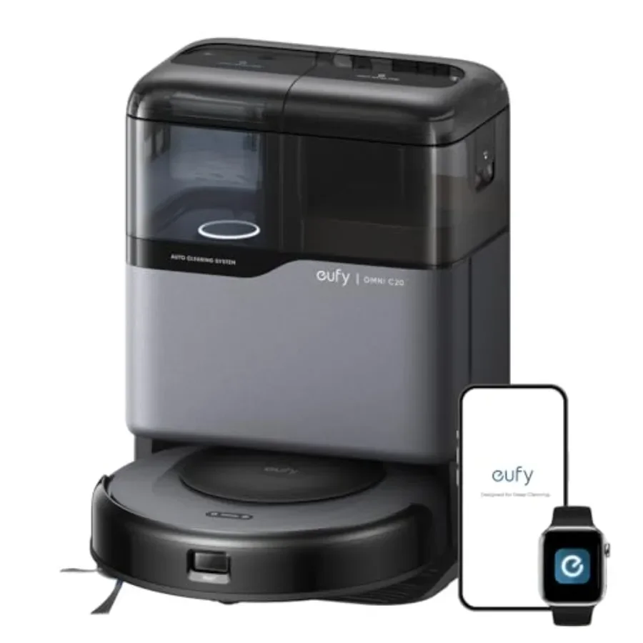 Robot Vacuum Omni C20 for hard floors, ABS plastic, transparent, 7000 Pa suction, 60-day self-emptying, auto mop washing drying
Robot Vacuum Omni C20 for hard floors, ABS plastic, transparent, 7000 Pa suction, 60-day self-emptying, auto mop washing drying