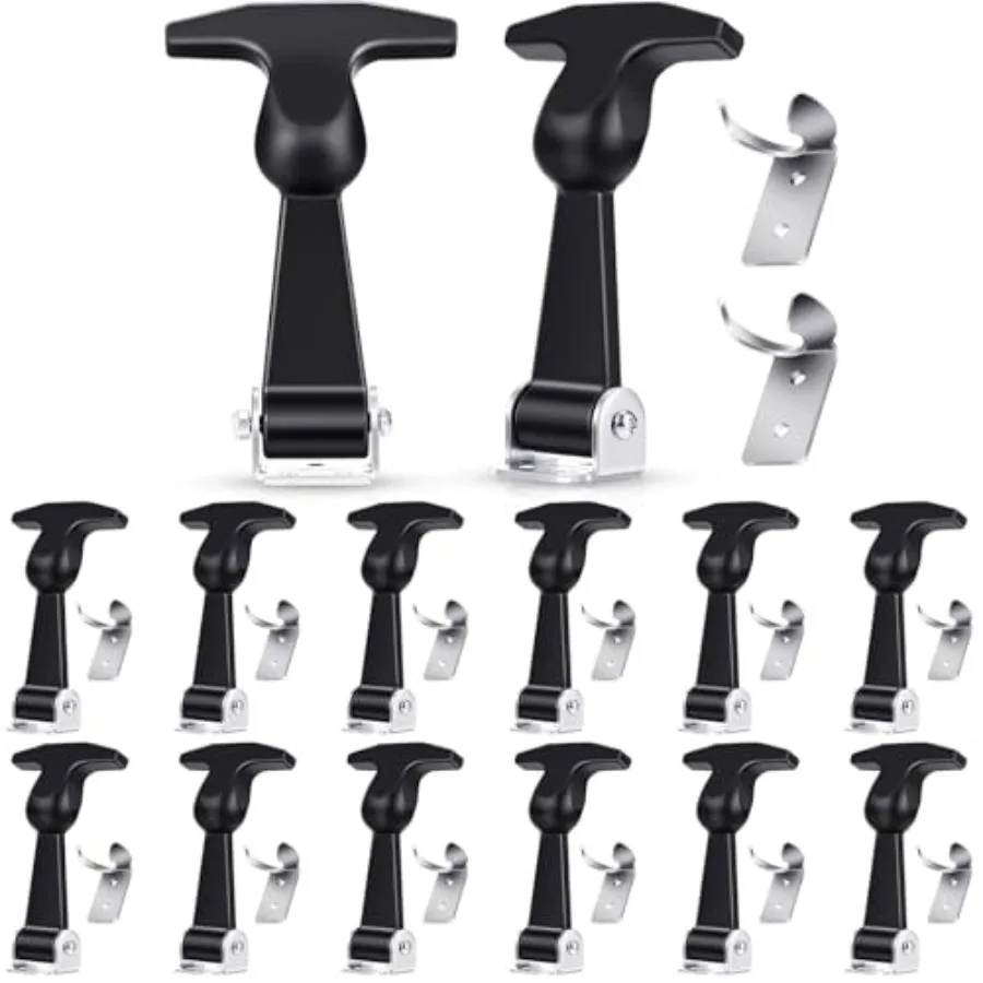Mudder Pcs Elastic Stainless Steel Rubber Hood Catch Flexible T-Handle Hasp Rubber Flexible Draw Latches with Brackets for Vehi
Mudder Pcs Elastic Stainless Steel Rubber Hood Catch Flexible T-Handle Hasp Rubber Flexible Draw Latches with Brackets for Vehi