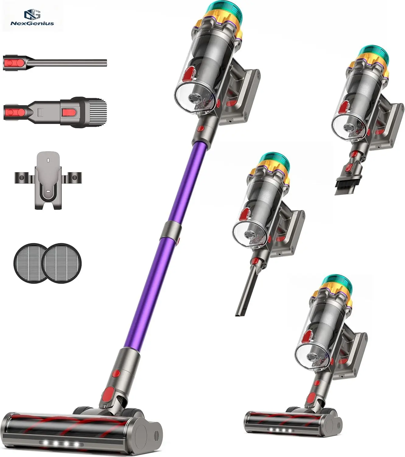 Cordless Vacuum Cleaner, 55KPA 650W 65Mins Extra-Large Dust Cup Cordless Stick Vacuum, Rechargeable Vacuum Cleaner with Self-Sta
Cordless Vacuum Cleaner, 55KPA 650W 65Mins Extra-Large Dust Cup Cordless Stick Vacuum, Rechargeable Vacuum Cleaner with Self-Sta