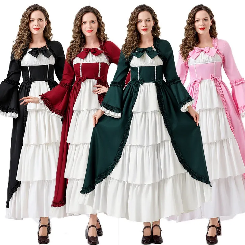 Victorian Era Medieval Waist-Cinching Long Skirt Queenly Gown for Stage Performances And Courtly Occasions Women's Costume
Victorian Era Medieval Waist-Cinching Long Skirt Queenly Gown for Stage Performances And Courtly Occasions Women's Costume
