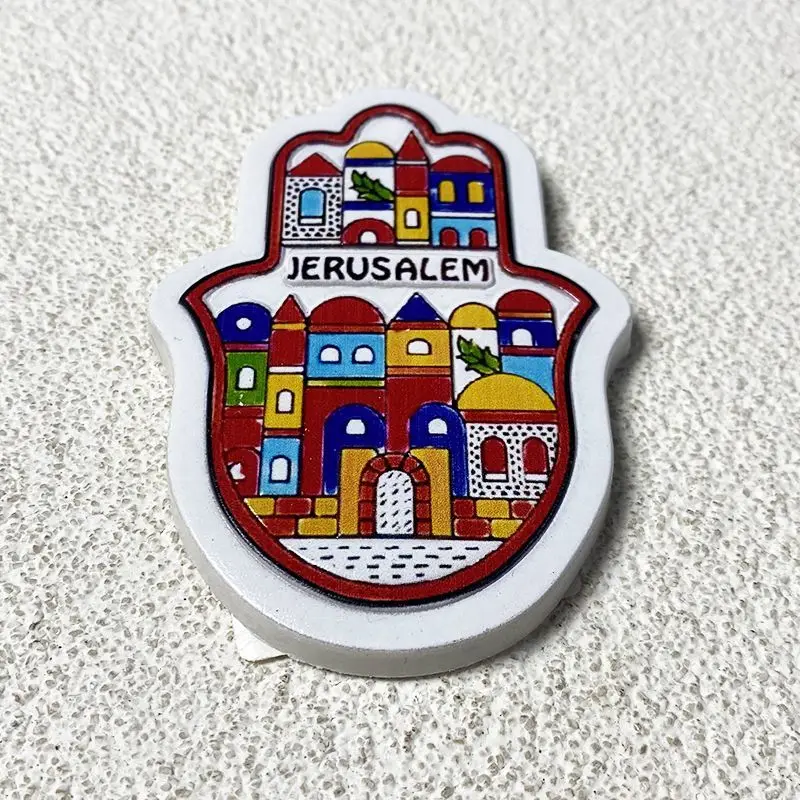 Jerusalem Cartoon Landmark BuildinginsHandmade Magnetic Travel Souvenir Magnet Refrigerator Magnet
Jerusalem Cartoon Landmark BuildinginsHandmade Magnetic Travel Souvenir Magnet Refrigerator Magnet