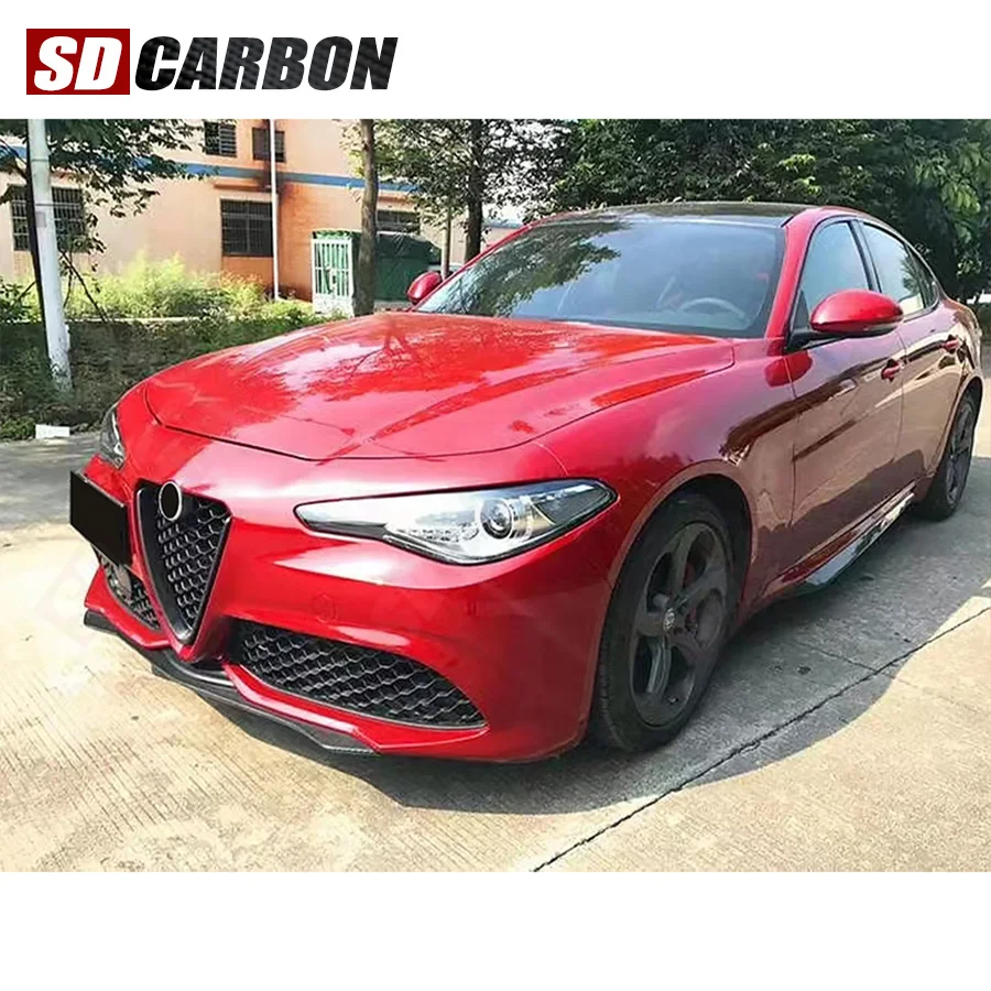 Car Front Bumper Lip Chin Splitters Apron Cupwings for Alfa Romeo Giulia Base Sport 4-Door 2015-2020 Carbon Fiber
Car Front Bumper Lip Chin Splitters Apron Cupwings for Alfa Romeo Giulia Base Sport 4-Door 2015-2020 Carbon Fiber