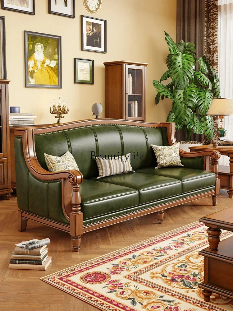 leather sofa first layer cowhide simple and beautiful country small beauty style cherry wood
leather sofa first layer cowhide simple and beautiful country small beauty style cherry wood