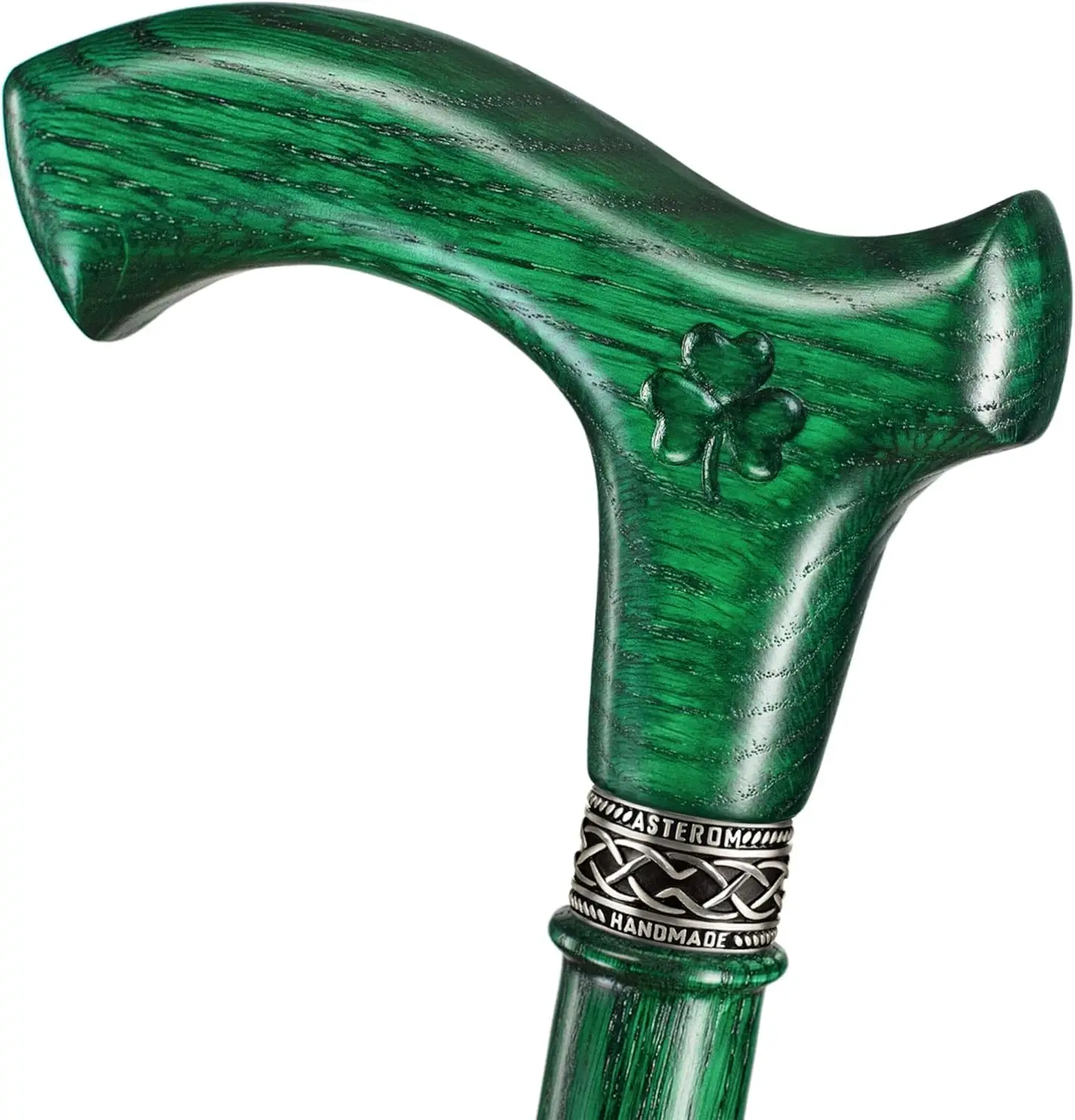 Ergonomic Wooden Walking Cane for Men and Women - Handmade Irish Design with Shamrock, 36 Inch
Ergonomic Wooden Walking Cane for Men and Women - Handmade Irish Design with Shamrock, 36 Inch