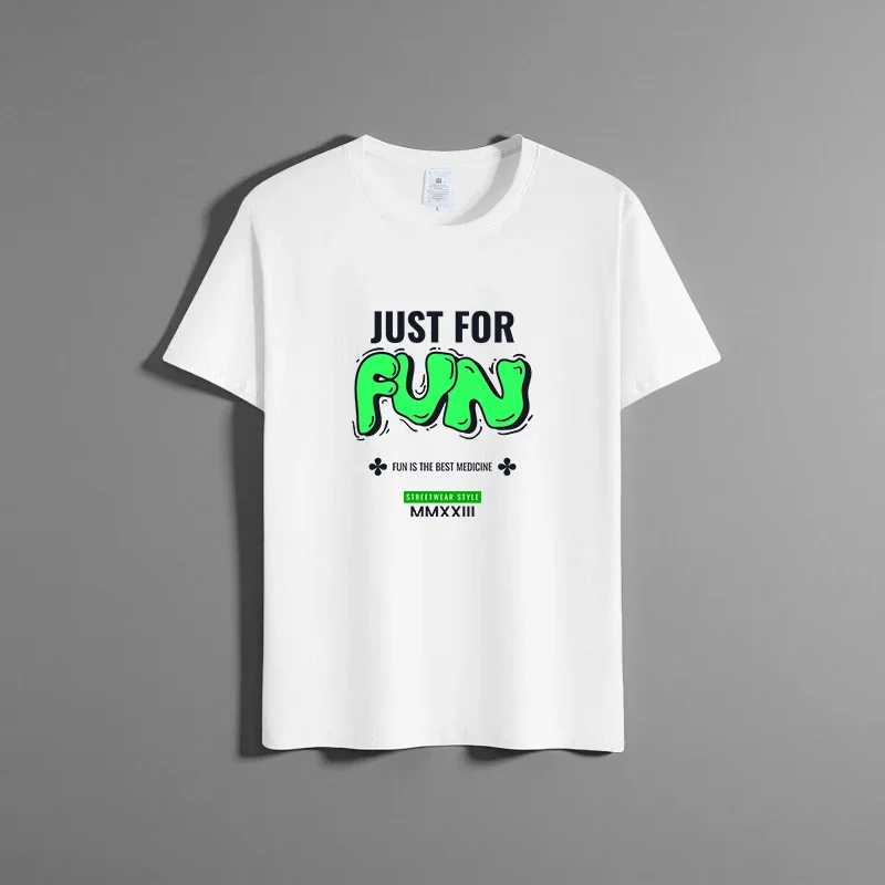 Summer new unisex versatile pure cotton T-shirt fashionable casual round neck top breathable loose fit print short sleeved shirt
Summer new unisex versatile pure cotton T-shirt fashionable casual round neck top breathable loose fit print short sleeved shirt