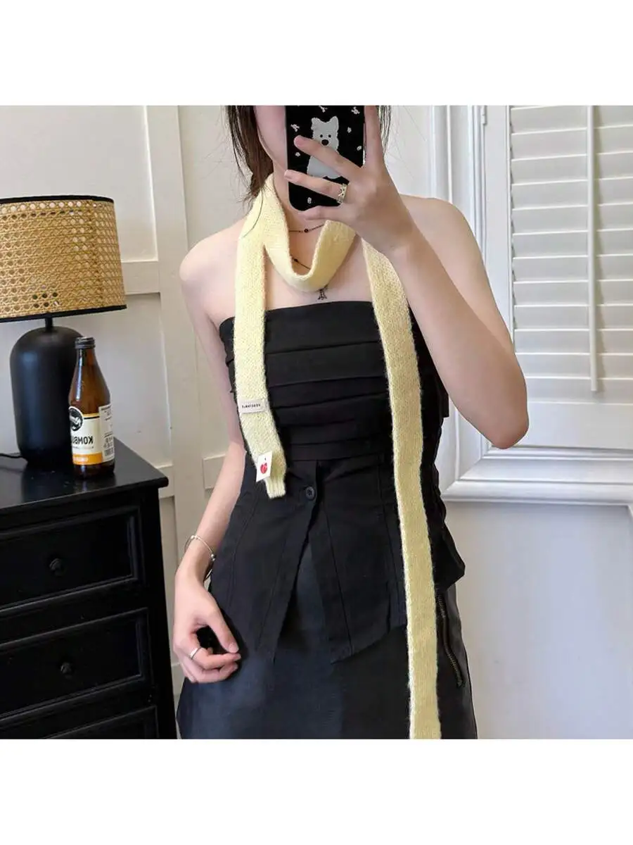 Solid Color Soft Slender Long Scarf For Women Fashion Daily Commuting Accessory
Solid Color Soft Slender Long Scarf For Women Fashion Daily Commuting Accessory