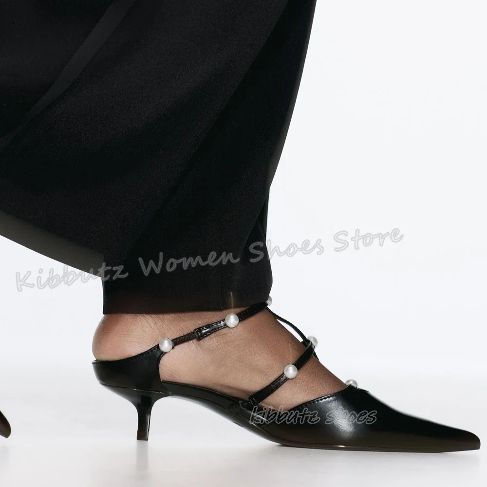 Pearls Belt Buckle Pumps Fashion Elegant Concise Sexy Luxury Party Women Shoes New Pointy Thin Heels Novelty Leather Solid Color
Pearls Belt Buckle Pumps Fashion Elegant Concise Sexy Luxury Party Women Shoes New Pointy Thin Heels Novelty Leather Solid Color