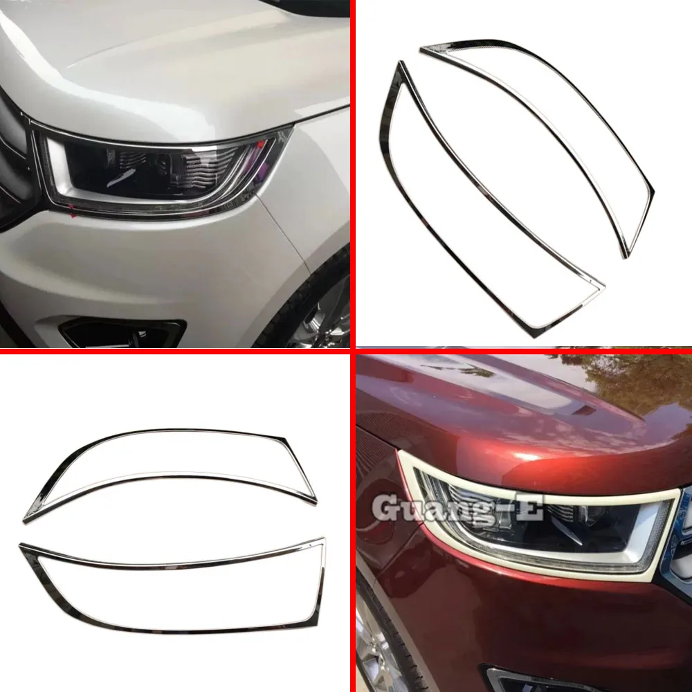 High Quality Car Styling Body Front Head Light Lamp Detector Frame Stick ABS Chrome Trim Stick For Ford EDGE 2015 2016 2017 2018
High Quality Car Styling Body Front Head Light Lamp Detector Frame Stick ABS Chrome Trim Stick For Ford EDGE 2015 2016 2017 2018