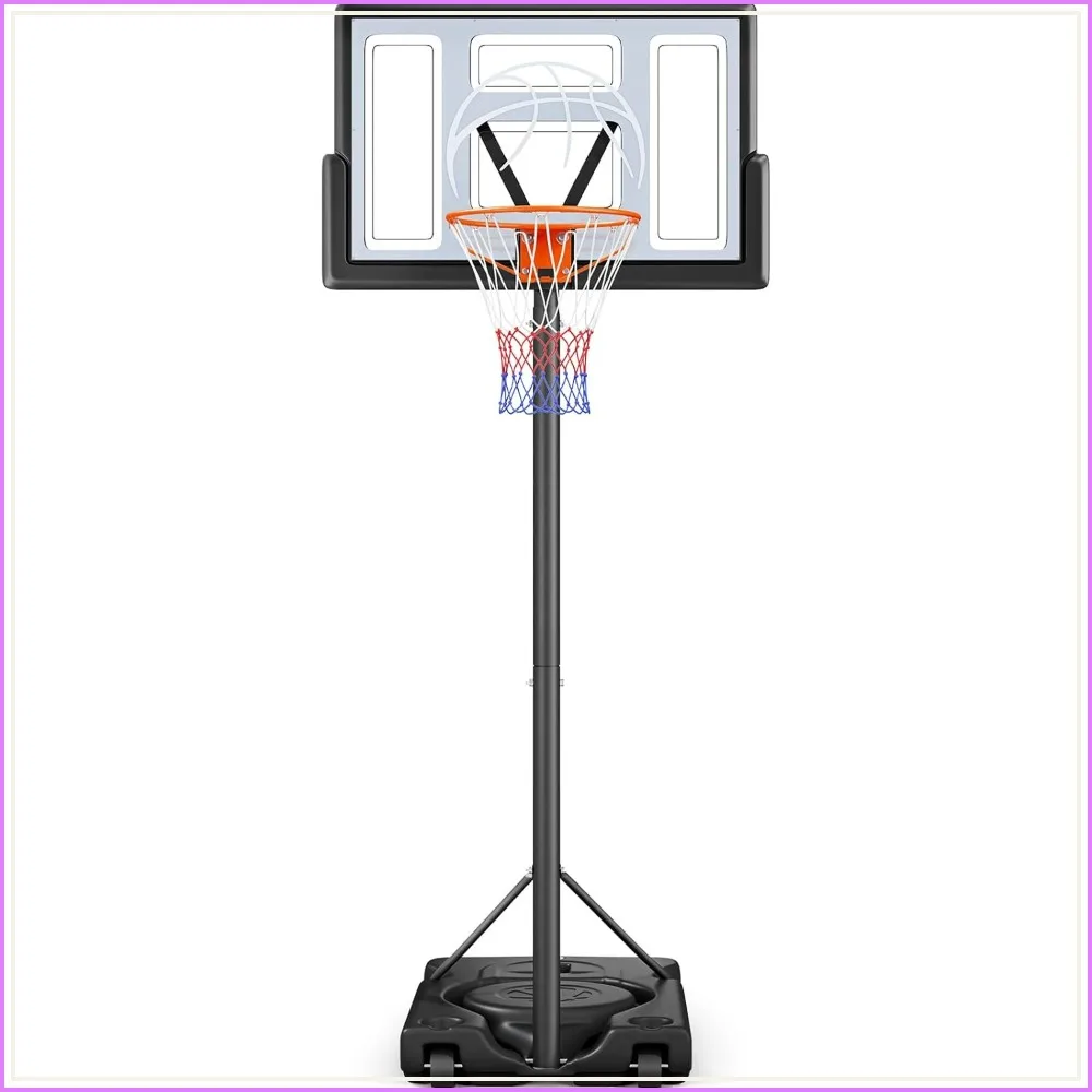 Adjustable 10ft Portable Basketball Hoop, 44in Shatterproof Backboard, Large Base for Outdoor Backyard Driveway
Adjustable 10ft Portable Basketball Hoop, 44in Shatterproof Backboard, Large Base for Outdoor Backyard Driveway