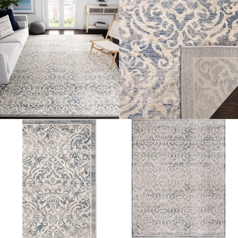 Extra Large 12' x 18' Damask Rug - Light Grey & Blue, Non-Shedding, Easy Maintenance, Perfect for High Traffic Living and Bedroo
Extra Large 12' x 18' Damask Rug - Light Grey & Blue, Non-Shedding, Easy Maintenance, Perfect for High Traffic Living and Bedroo