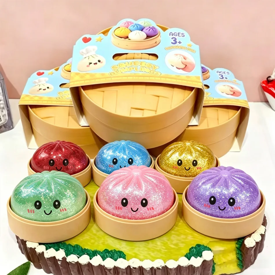 Glitter Dumpling Squishy ULTRA RARE Gold Glitter Hidden Edition Dumplings Sensory Steamer Soft TPR Dough Ball for Stress Relief
Glitter Dumpling Squishy ULTRA RARE Gold Glitter Hidden Edition Dumplings Sensory Steamer Soft TPR Dough Ball for Stress Relief