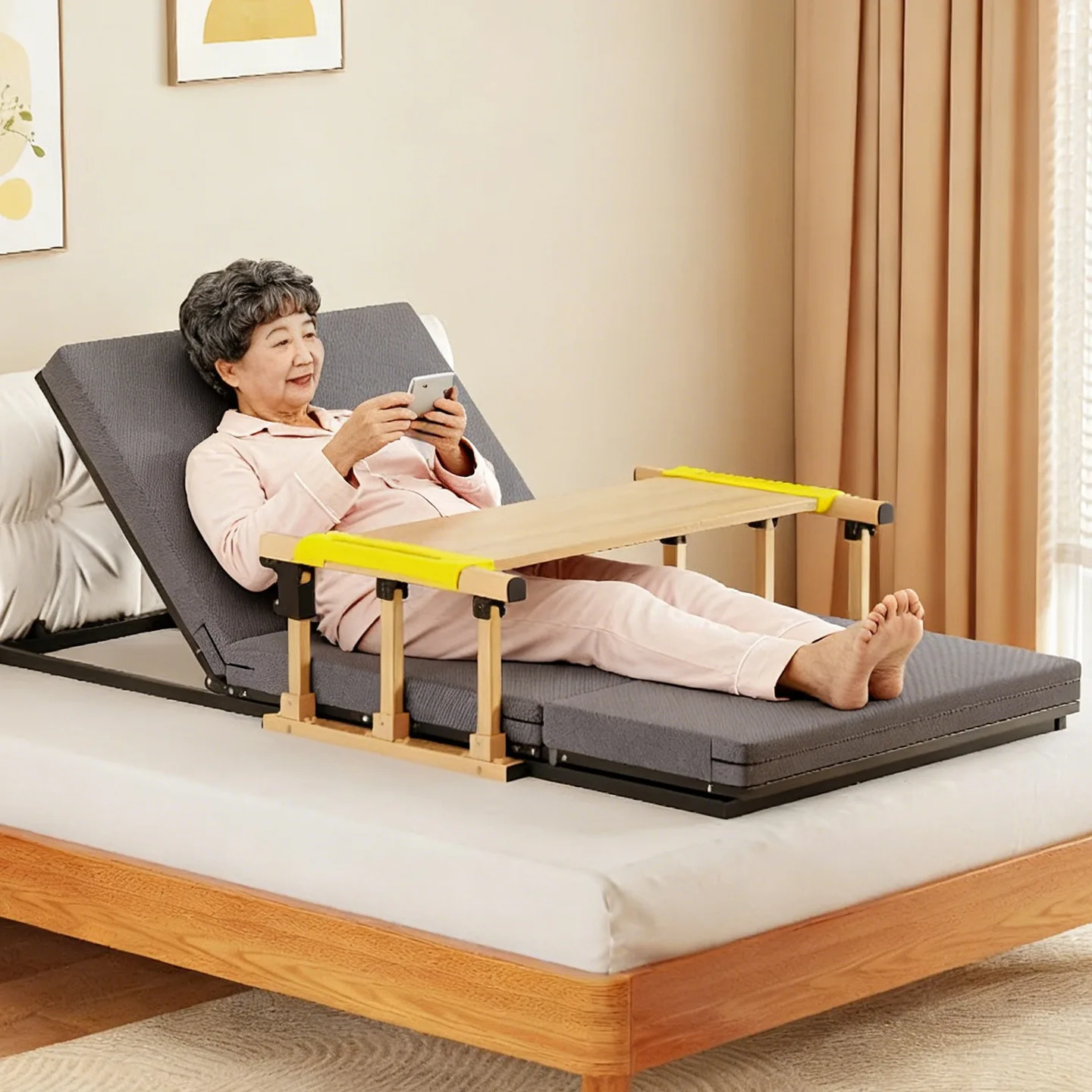 With dining table, electric get-up aid, household elderly get-up care, back-up device, automatic lifting backrest artifact
With dining table, electric get-up aid, household elderly get-up care, back-up device, automatic lifting backrest artifact
