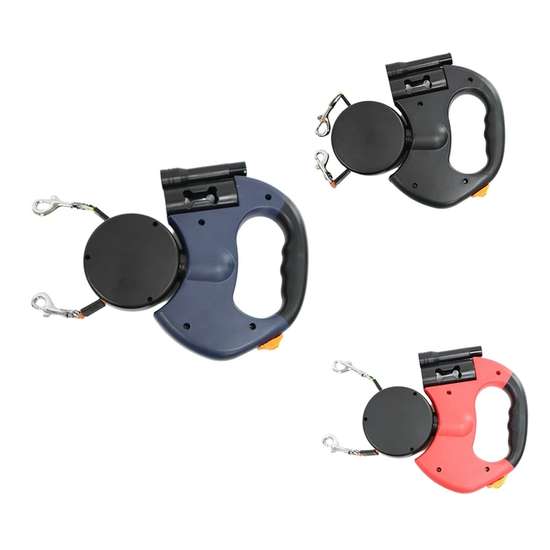 ABUP-Auto Retractable Dual Dog Leash With Flashlight Waste Bag Box Roulette Double-Ended Traction Rope Pet Dog Supplies
ABUP-Auto Retractable Dual Dog Leash With Flashlight Waste Bag Box Roulette Double-Ended Traction Rope Pet Dog Supplies