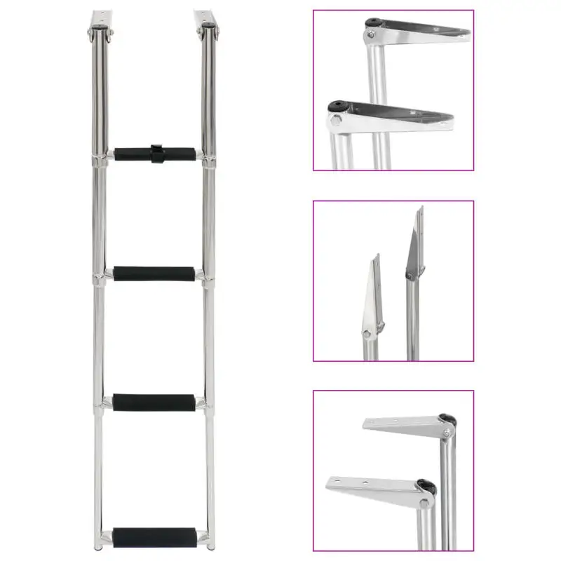 Folding Boarding Ladder 4-step Stainless Steel
Folding Boarding Ladder 4-step Stainless Steel