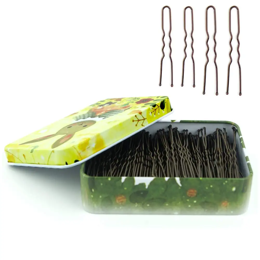 200pcs U Shaped Hair Pins Brown with Cute Case, Bobby Pins for Buns, All Hair Types (2.4 & 2 Inch)
200pcs U Shaped Hair Pins Brown with Cute Case, Bobby Pins for Buns, All Hair Types (2.4 & 2 Inch)