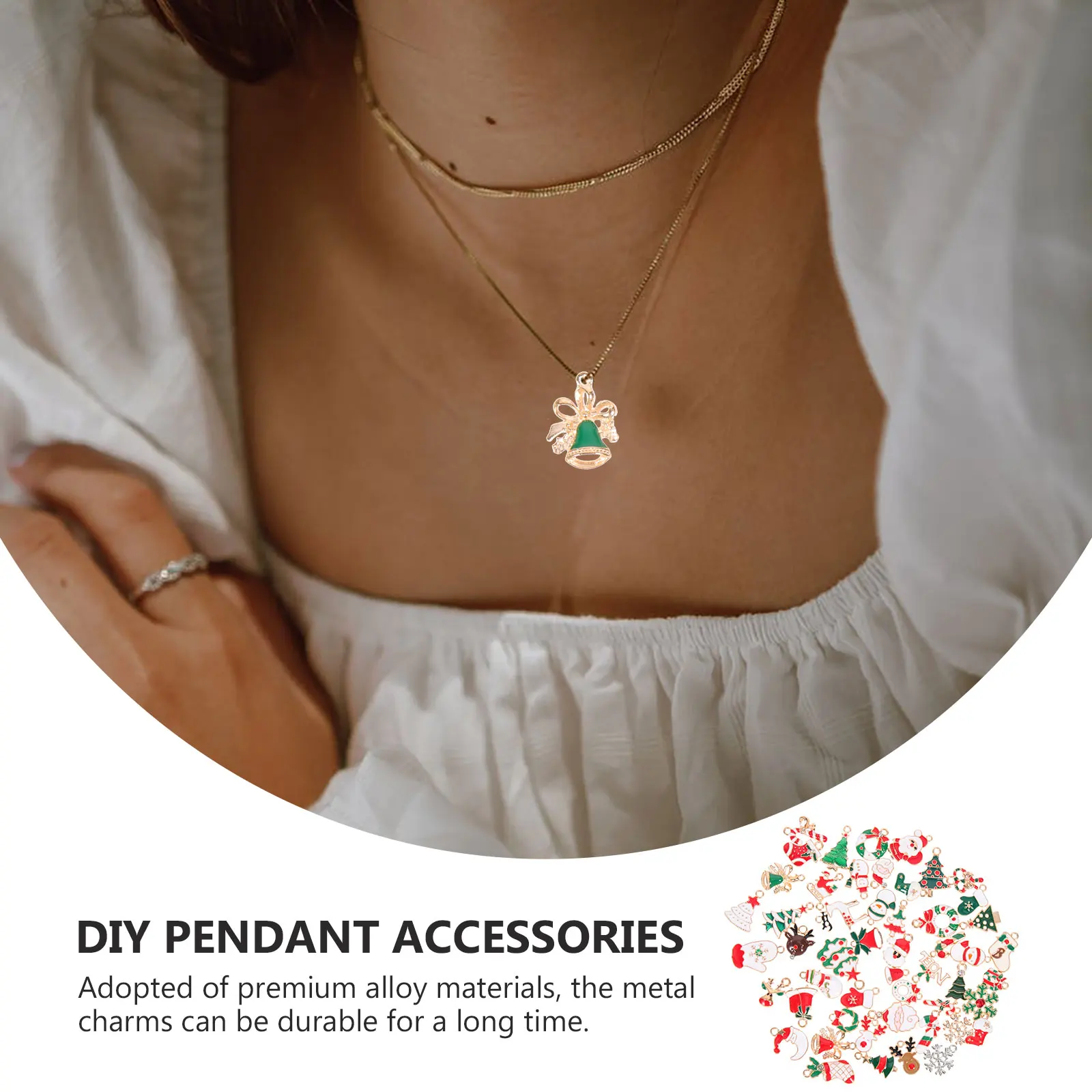 1 Bag Christmas Jewelry Pendants DIY Alloy Charms Multi-Function Loose Pendant for Xmas Handmade Necklace Decoration
1 Bag Christmas Jewelry Pendants DIY Alloy Charms Multi-Function Loose Pendant for Xmas Handmade Necklace Decoration