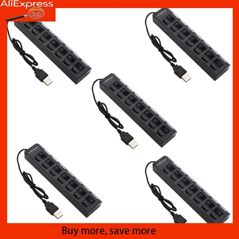 Usb Hub Extender 7 Port Docking Station 5 Pieces 7 Port Hub Black Andwhite Withswitch Light Hub
Usb Hub Extender 7 Port Docking Station 5 Pieces 7 Port Hub Black Andwhite Withswitch Light Hub