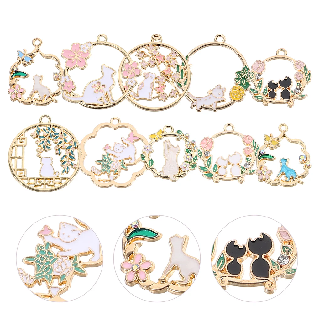10pcs Cat Wreath Pendants Zinc Alloy Mini Charms Diy Jewelry Supplies Mixed Style Vintage Dangle Drop Pendant Bracelet Necklace
10pcs Cat Wreath Pendants Zinc Alloy Mini Charms Diy Jewelry Supplies Mixed Style Vintage Dangle Drop Pendant Bracelet Necklace