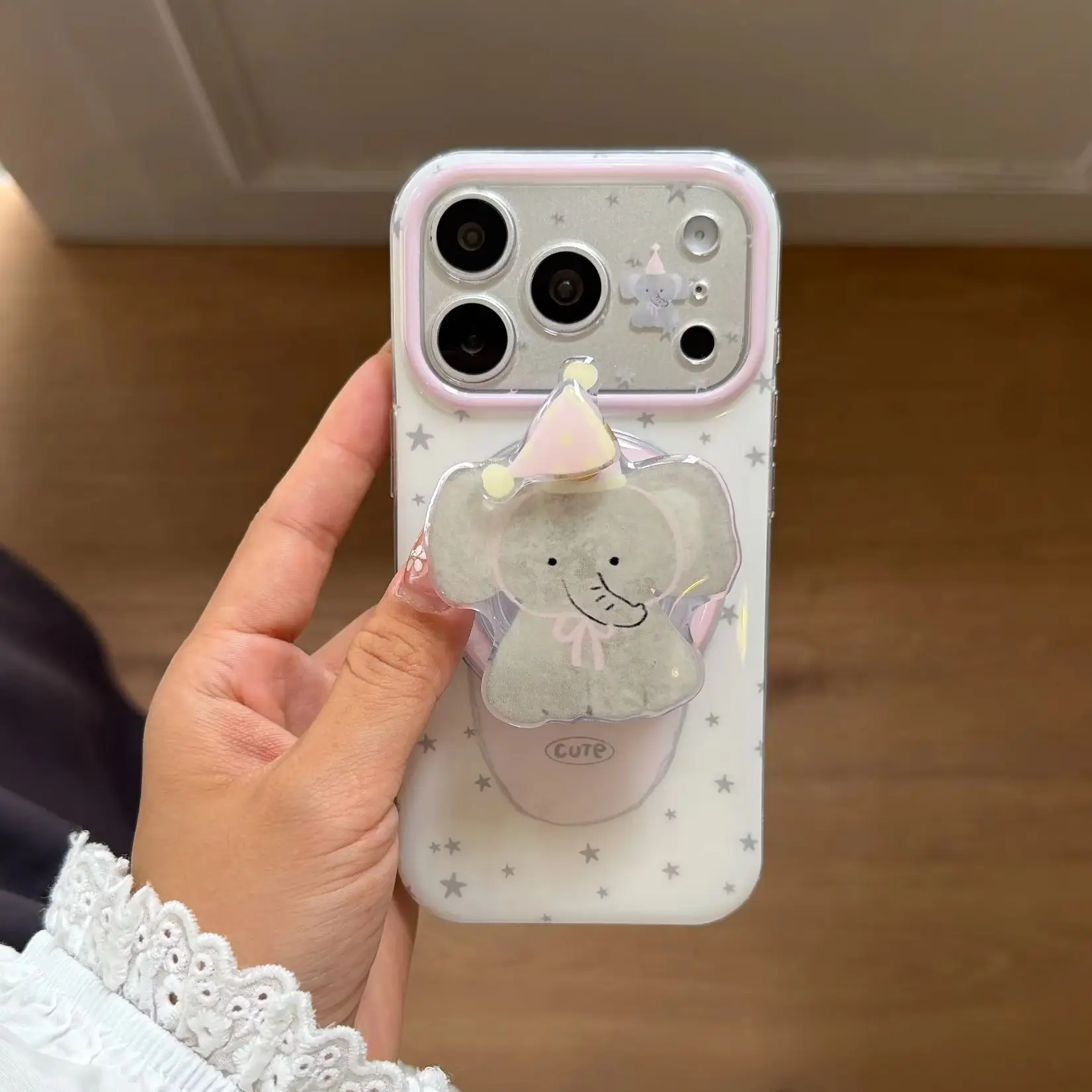 Korean Cute Bow Elephant Five-Pointed Star Pattern Protection Phone Case Cover For iPhone 17 16 15 14 Pro Max with Magnetic
Korean Cute Bow Elephant Five-Pointed Star Pattern Protection Phone Case Cover For iPhone 17 16 15 14 Pro Max with Magnetic