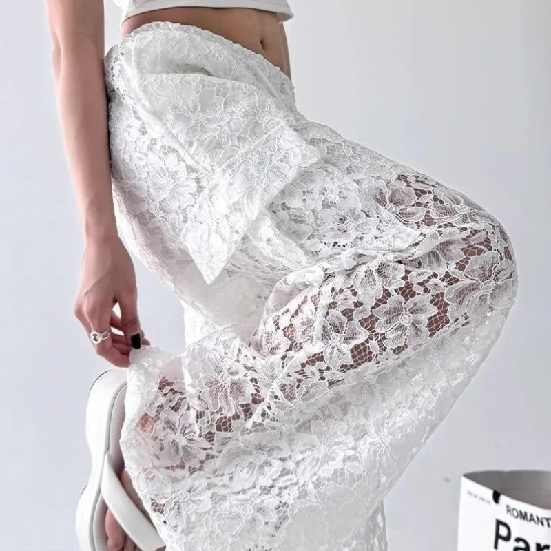 2026 Summer Y2K Baddie Lace Wide Leg Pants Women High Waist Draped Slim Fit Plus Size Casual Streetwear Vacation Trousers
2026 Summer Y2K Baddie Lace Wide Leg Pants Women High Waist Draped Slim Fit Plus Size Casual Streetwear Vacation Trousers
