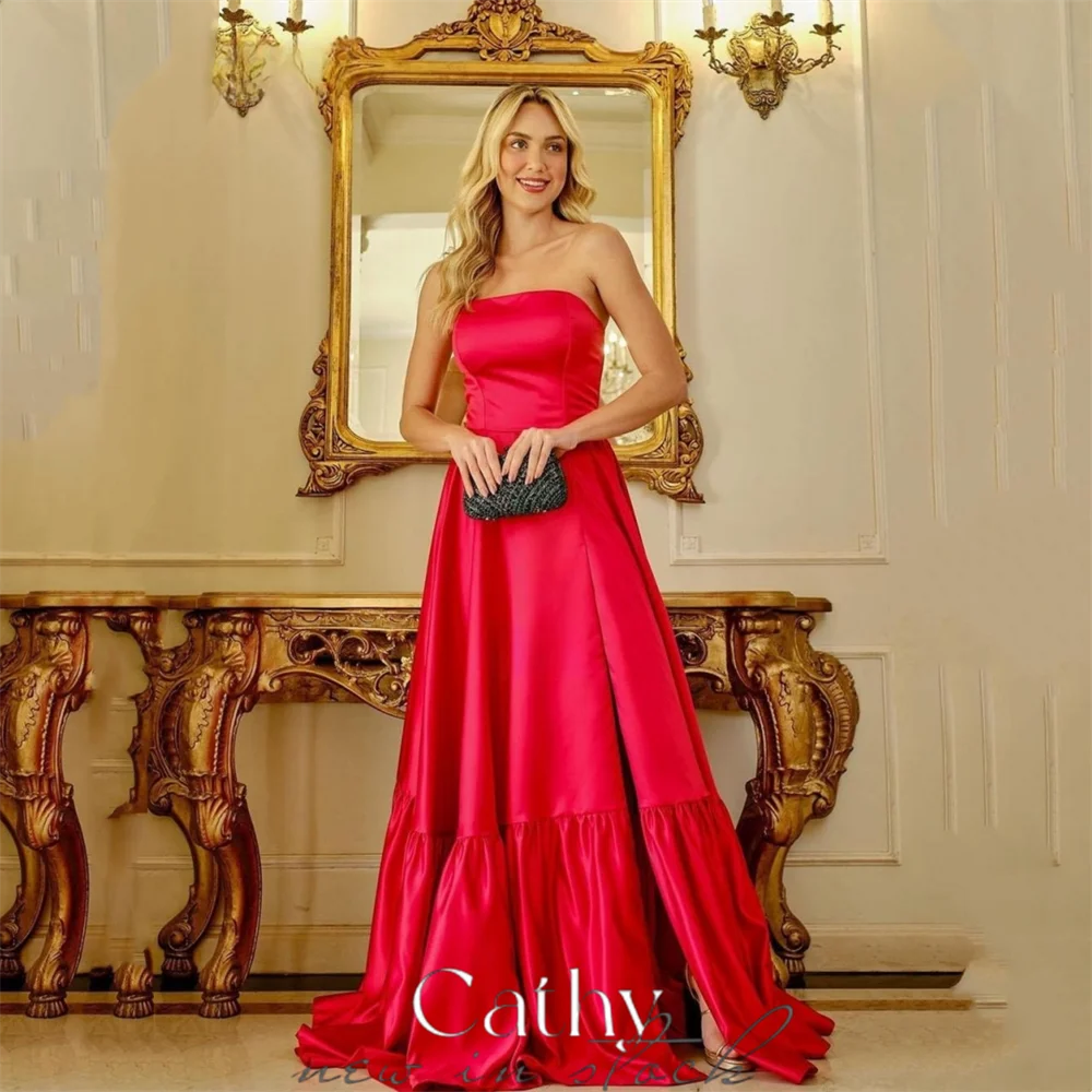 Cathy Simple فساتين السهرة Hot Pink Prom Dresses 2023 Sexy Strapless A-line Vestidos De Noche Sexy Side Split Satin Prom Gown
Cathy Simple فساتين السهرة Hot Pink Prom Dresses 2023 Sexy Strapless A-line Vestidos De Noche Sexy Side Split Satin Prom Gown