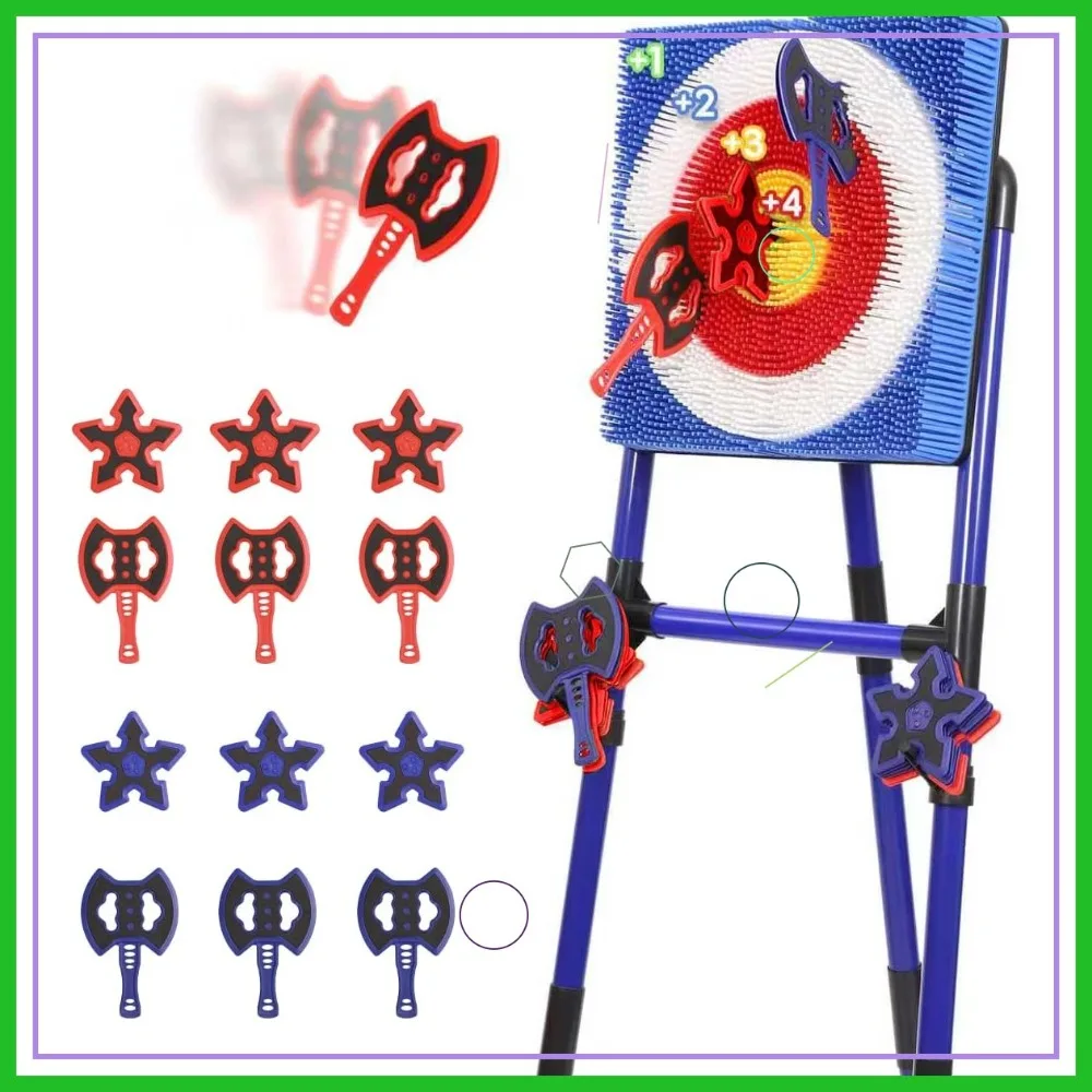Axe Throwing Game Set with Bristle Target, 6 Axes & 6 Darts, Portable Plastic Indoor Outdoor Yard Game for Adults & Kids
Axe Throwing Game Set with Bristle Target, 6 Axes & 6 Darts, Portable Plastic Indoor Outdoor Yard Game for Adults & Kids