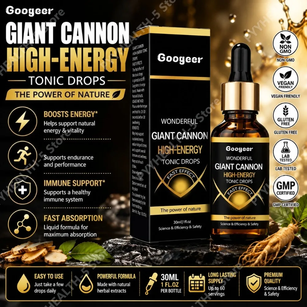 Googeer Men Liquid Drops with Maca Root Epimedium Ginseng Saw Palmetto and L-Arginine 30ml Drops
Googeer Men Liquid Drops with Maca Root Epimedium Ginseng Saw Palmetto and L-Arginine 30ml Drops