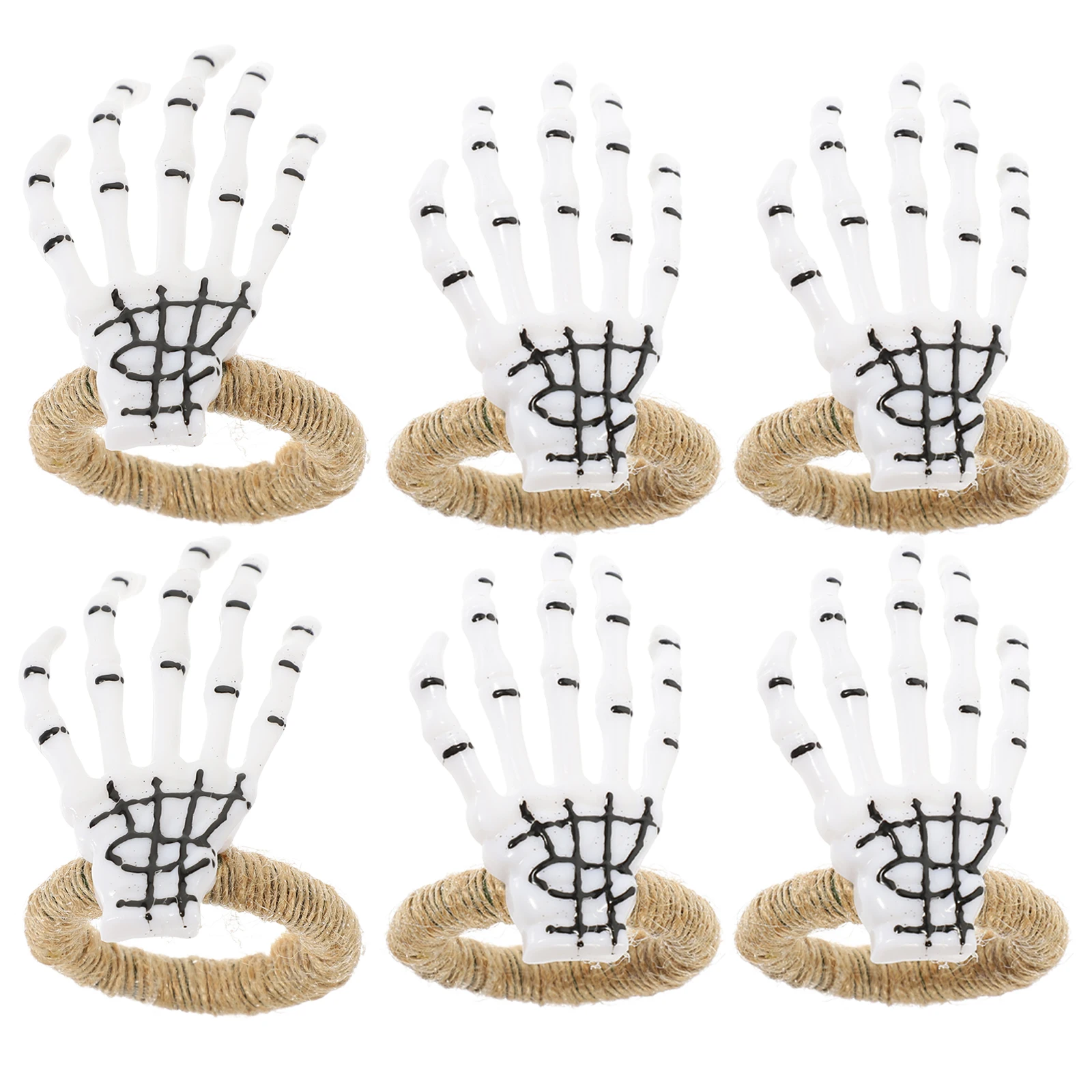 6pcs Napkin Rings Ghost Hand Shaped White Alloy Creative Halloween Home Restaurant Table Decor Dining Accessory
6pcs Napkin Rings Ghost Hand Shaped White Alloy Creative Halloween Home Restaurant Table Decor Dining Accessory