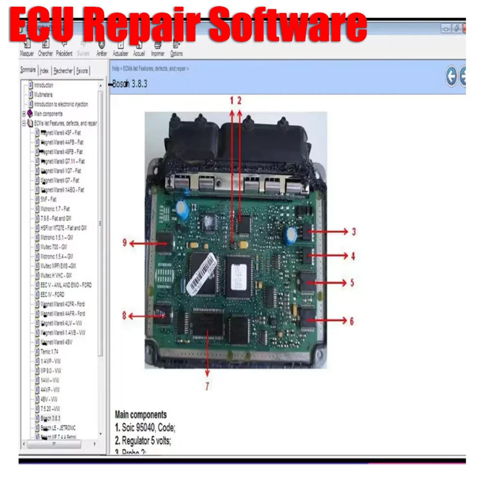 2023 ECU Repair Software ECU Modules Repair Pinout Including Multimeters Transistor EEprom Defects Car Repair Tool
2023 ECU Repair Software ECU Modules Repair Pinout Including Multimeters Transistor EEprom Defects Car Repair Tool