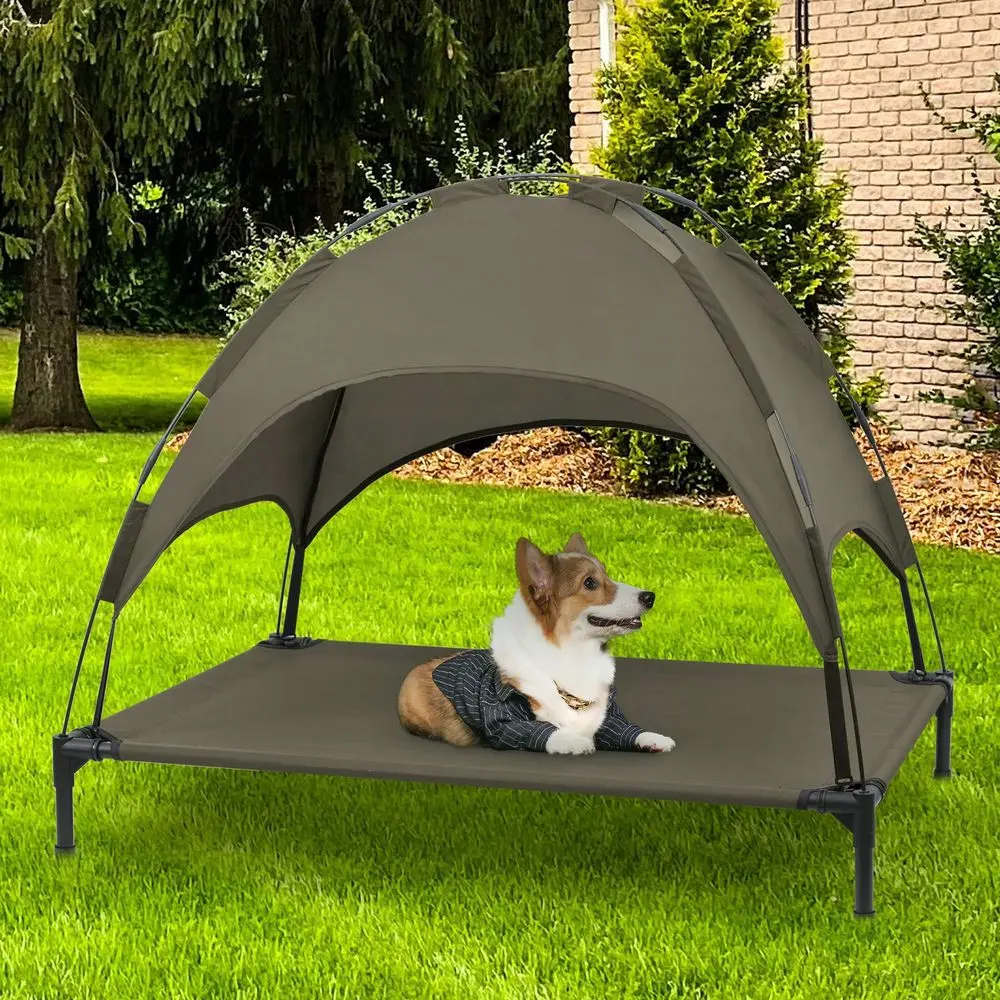 Dog Bed With Canopy, Outdoor Dog Cot With Removable Canopy Shade Tent, Portable Raised Pet Cot Cooling Bed For Dogs
Dog Bed With Canopy, Outdoor Dog Cot With Removable Canopy Shade Tent, Portable Raised Pet Cot Cooling Bed For Dogs
