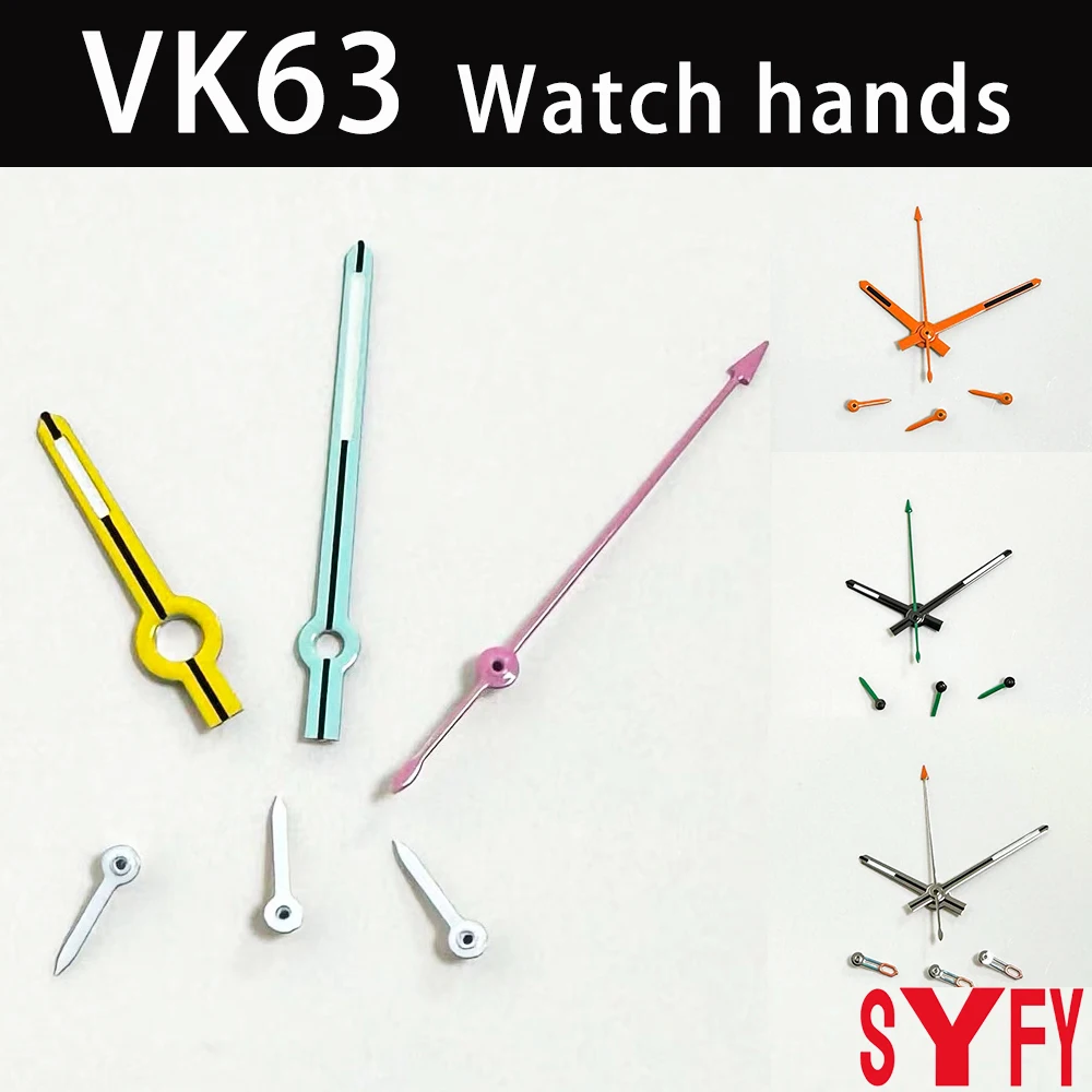8.5*13*13.5mm VK63 Daytona Watch Hands Luminous Black/ Silver/Orange Hands For VK63 Movement Replacement Parts Watch Accessories
8.5*13*13.5mm VK63 Daytona Watch Hands Luminous Black/ Silver/Orange Hands For VK63 Movement Replacement Parts Watch Accessories