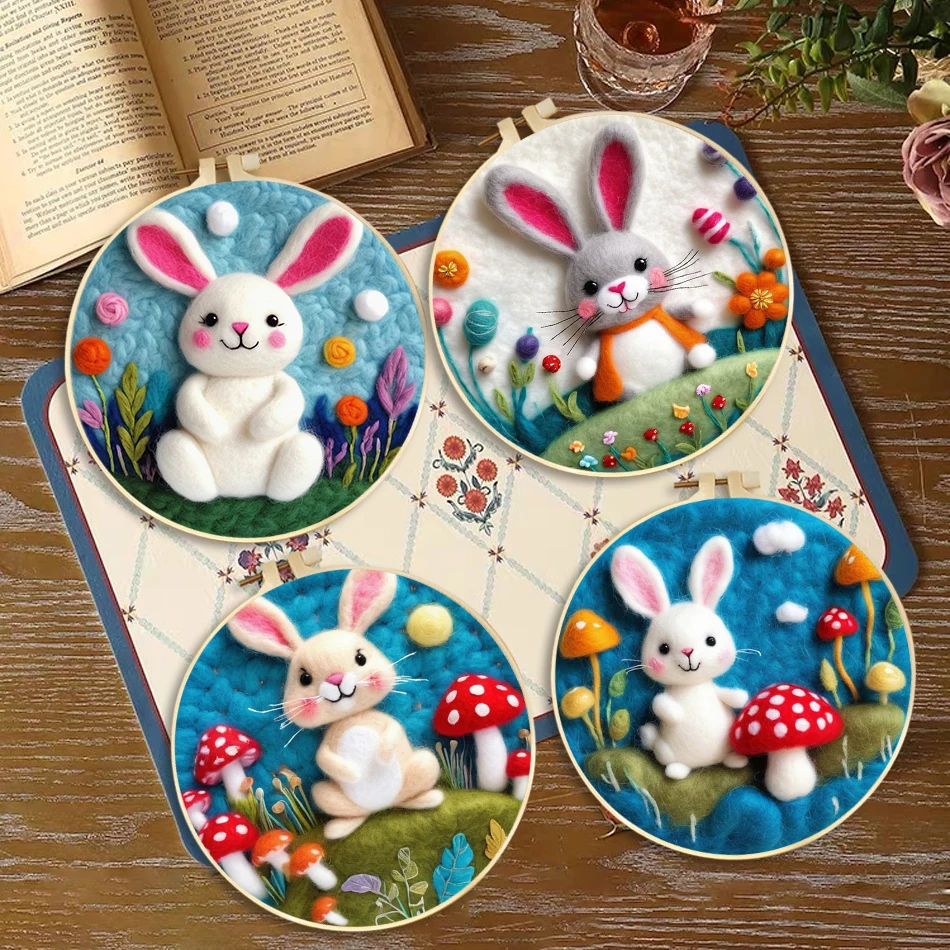 Rabbit Needle Felting Painting Kit Complete Needle Felting Starter Kit with Needle Felting Supplies Wool Craft Felting Kits
Rabbit Needle Felting Painting Kit Complete Needle Felting Starter Kit with Needle Felting Supplies Wool Craft Felting Kits