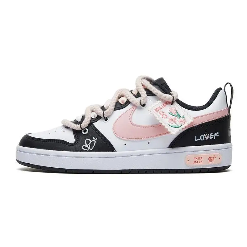 【Customize】Nike Court Borough Skateboarding Shoes Women's Low-top Black Sneakers shoes BQ5448-115
【Customize】Nike Court Borough Skateboarding Shoes Women's Low-top Black Sneakers shoes BQ5448-115