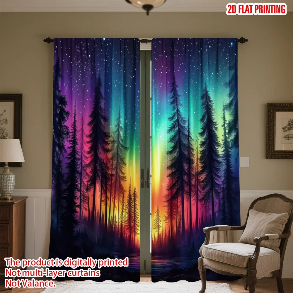 2D flat printing 2pcs Window Drapes Colorful Northern Forest Digital Printed Polyester Drapes Party Decorations for Outdoor and
2D flat printing 2pcs Window Drapes Colorful Northern Forest Digital Printed Polyester Drapes Party Decorations for Outdoor and
