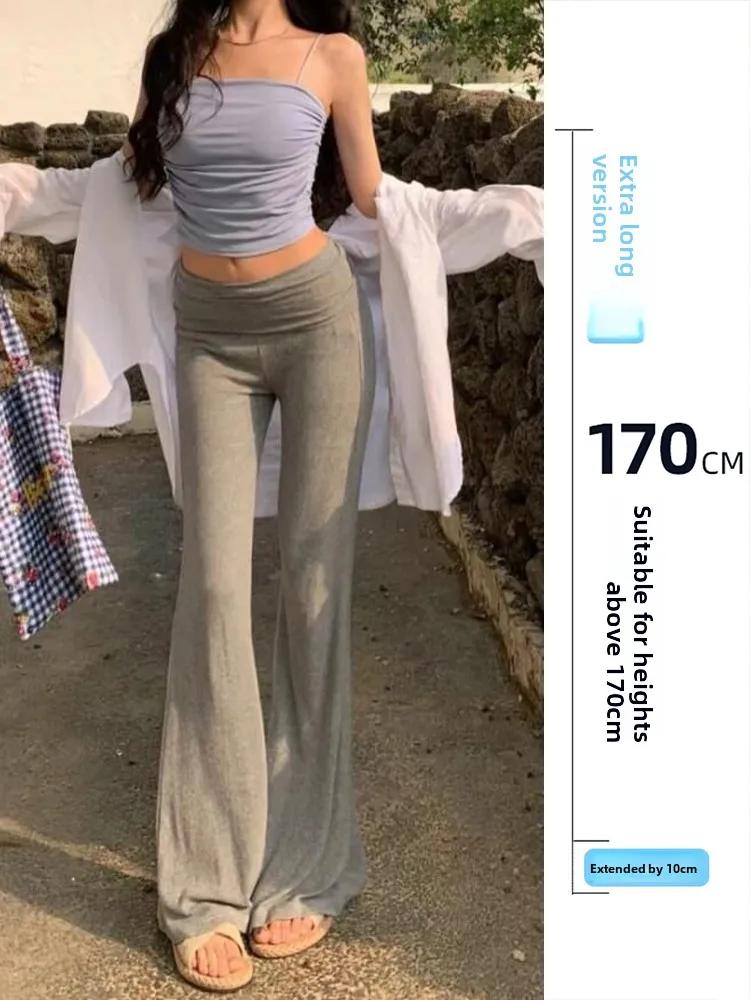 Slim Fit Knitted Casual Pants Women's Spring Summer Thin Extended Version Leisure Pants High Waist Flared Legs Comfortable Soft
Slim Fit Knitted Casual Pants Women's Spring Summer Thin Extended Version Leisure Pants High Waist Flared Legs Comfortable Soft