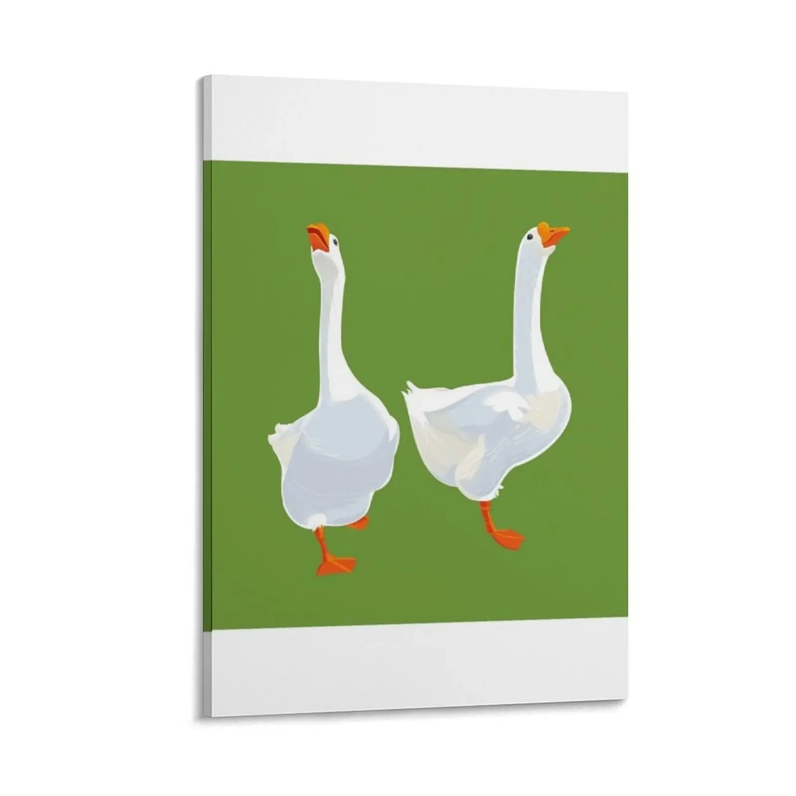 Two White Geese Canvas Painting wall art canvas painting bedroom decor cute room decor Picture on the wall
Two White Geese Canvas Painting wall art canvas painting bedroom decor cute room decor Picture on the wall
