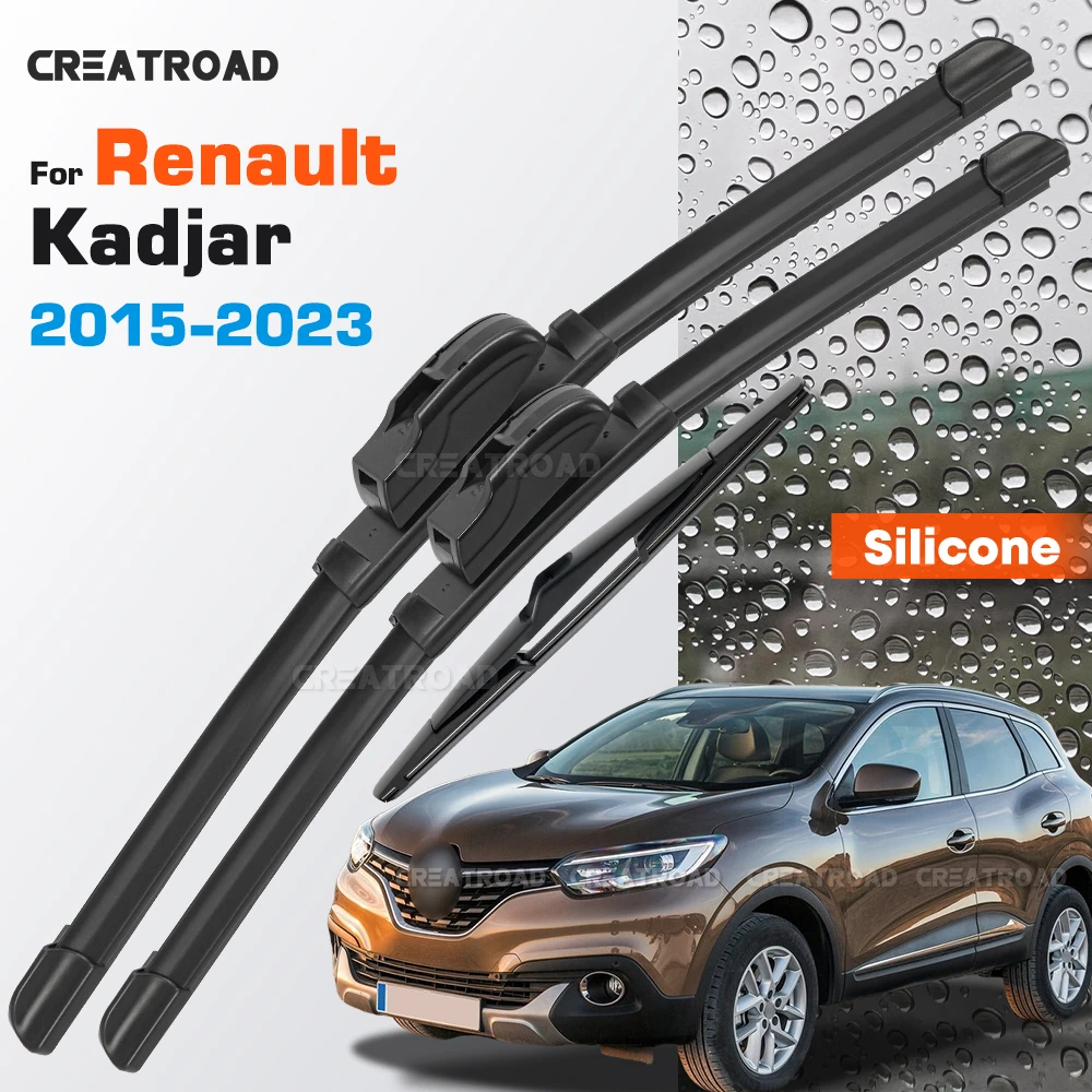 Silicone Wiper Blades Fit For Renault Kadjar 2015-2023 Coated Silent HD Wear-Resistant Car Windshield Wipers 26"+17"+9"
Silicone Wiper Blades Fit For Renault Kadjar 2015-2023 Coated Silent HD Wear-Resistant Car Windshield Wipers 26"+17"+9"