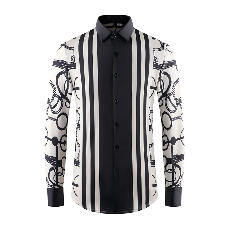Luxury 3D Printed Shirt Men's Long-sleeved Casual Slim Fit Shirt Fashionable Street Popular Club Prom Shirt Men Clothing 4XL-M
Luxury 3D Printed Shirt Men's Long-sleeved Casual Slim Fit Shirt Fashionable Street Popular Club Prom Shirt Men Clothing 4XL-M