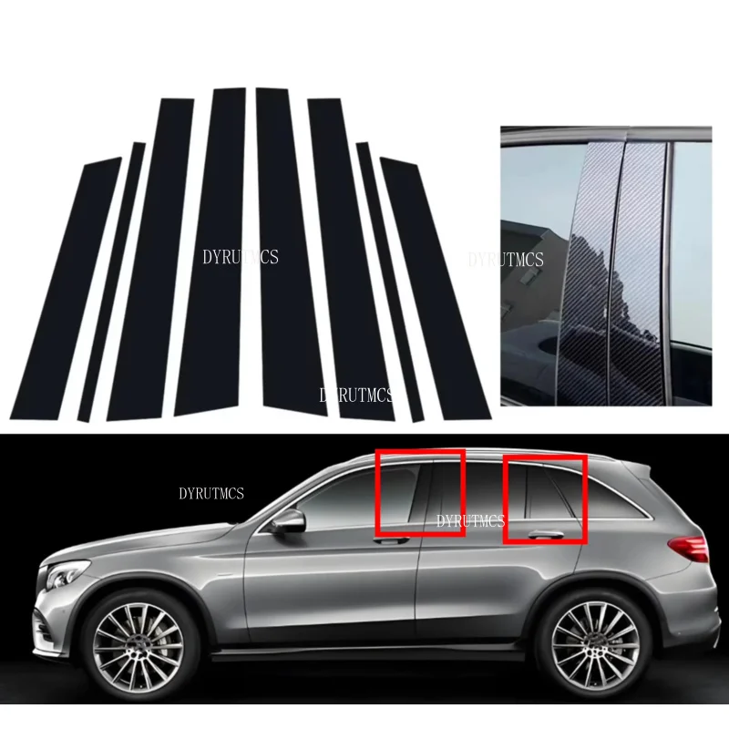 8PCS Gloss Black Silver Pillar Posts Fit For Mercedes Benz GLC X253 2016 2017 2018 -2022 Door Trim Window Sticker Cover Carbon
8PCS Gloss Black Silver Pillar Posts Fit For Mercedes Benz GLC X253 2016 2017 2018 -2022 Door Trim Window Sticker Cover Carbon