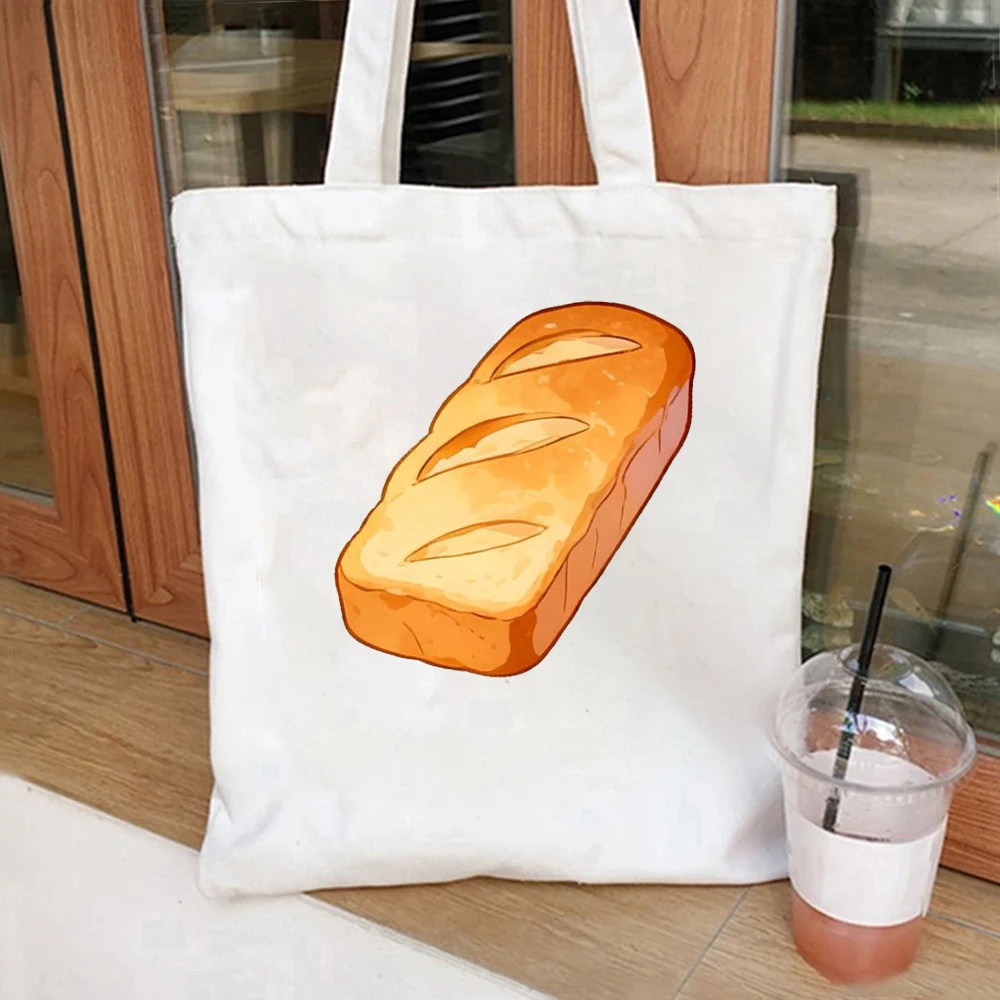 Loaf Of Bread Canvas Tote Bag Food Print Shoulder Bag
Loaf Of Bread Canvas Tote Bag Food Print Shoulder Bag