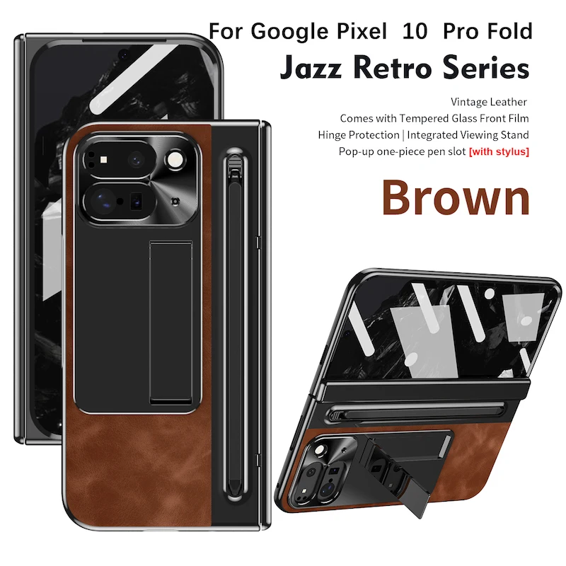 Touch Pen For Google Pixel 10 Pro FoldCase Leather Hinge Folding Cover For Google Pixel 10 Pro Protection Glass Film
Touch Pen For Google Pixel 10 Pro FoldCase Leather Hinge Folding Cover For Google Pixel 10 Pro Protection Glass Film