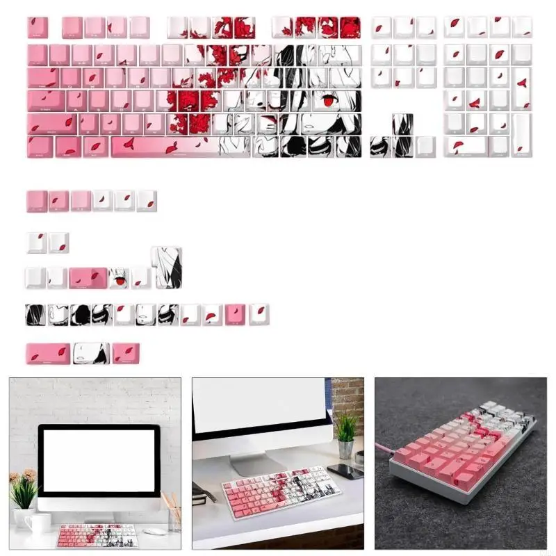 136Pcs Translucent Drgrgon Keycaps Side Print for Mechanical Keyboard Keycap K92C
136Pcs Translucent Drgrgon Keycaps Side Print for Mechanical Keyboard Keycap K92C