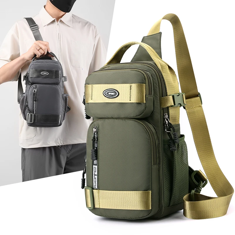 Faionable Men's Crossbody Bag Student Casual Waist Bag Nylon Material Zipper Closure Soft Handle Multi-Carent Pa
Faionable Men's Crossbody Bag Student Casual Waist Bag Nylon Material Zipper Closure Soft Handle Multi-Carent Pa