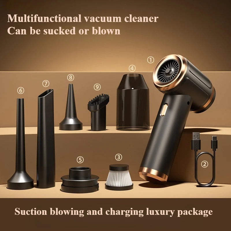 New powerful motor wireless car vacuum cleaner suction large car dual-purpose handheld portable small car mini dust blower
New powerful motor wireless car vacuum cleaner suction large car dual-purpose handheld portable small car mini dust blower