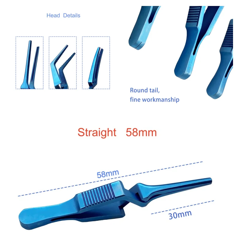 Titanium Jaw Atraumatic Tips Vascular Clamping Clipper, Ophthalmic Arterial Surgical Instruments
Titanium Jaw Atraumatic Tips Vascular Clamping Clipper, Ophthalmic Arterial Surgical Instruments