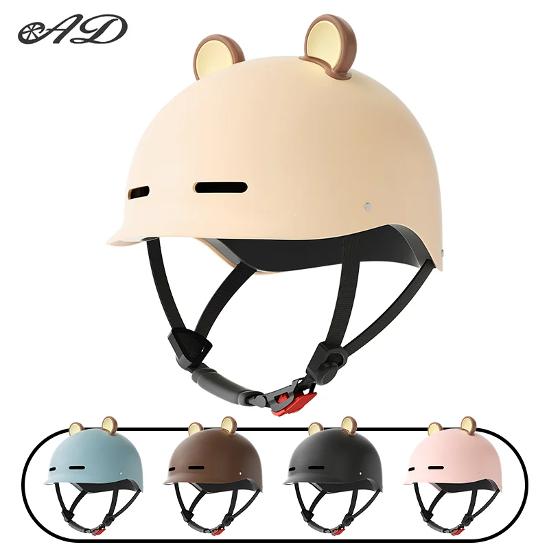 AD Cute and Cute Helmet with Bear Ears, a must-have summer half helmet for men and women all year round cycling
AD Cute and Cute Helmet with Bear Ears, a must-have summer half helmet for men and women all year round cycling