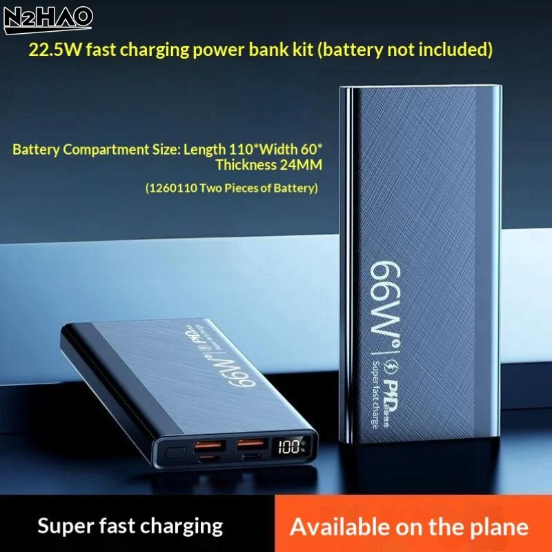 1 Set Quick Charge DIY Power 1260110 Bank Case Electronic Kit PD22.5W Battery Storage Box Accessories
1 Set Quick Charge DIY Power 1260110 Bank Case Electronic Kit PD22.5W Battery Storage Box Accessories