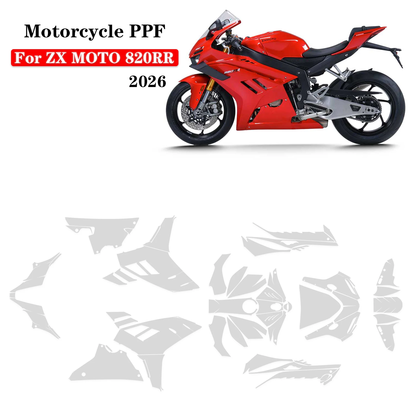 TPU For ZX MOTO 820RR Paint Protection Film 820RR PPF Motor Accessory Sticker Protective tools Transparent Bodykit 2026
TPU For ZX MOTO 820RR Paint Protection Film 820RR PPF Motor Accessory Sticker Protective tools Transparent Bodykit 2026