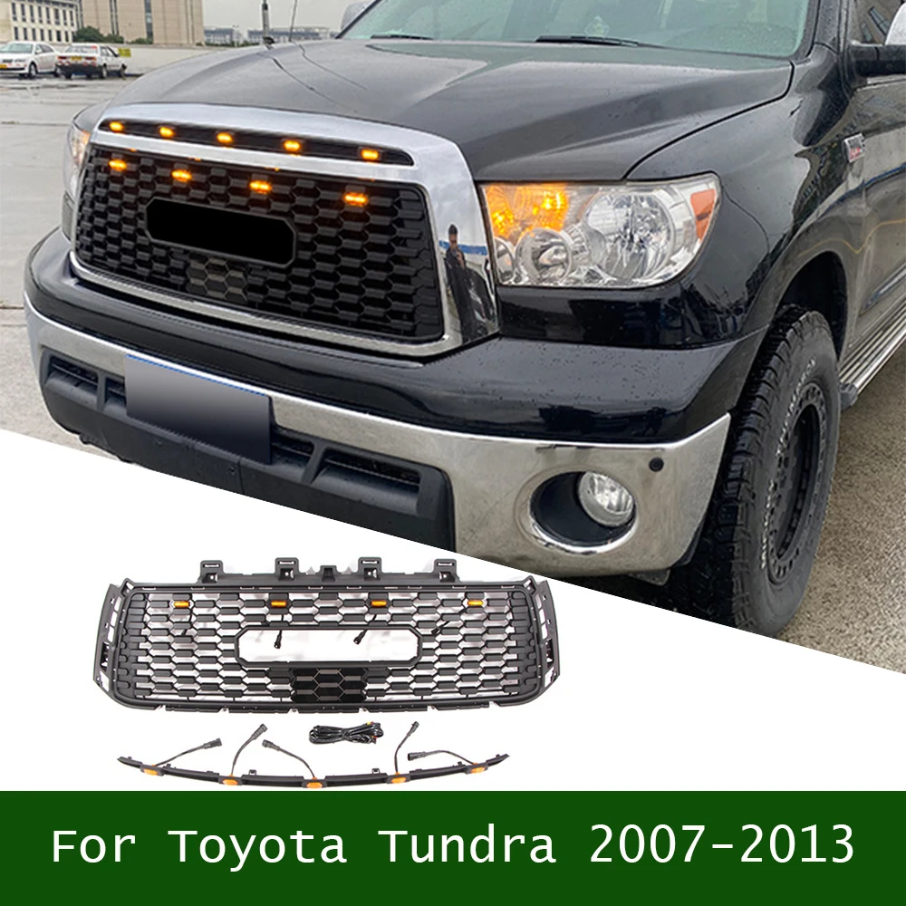 For Toyota Tundra 2007-2013 Replacement Front Hood Upper Grill Racing Grills ABS W/LED Bumper Mesh Grille
For Toyota Tundra 2007-2013 Replacement Front Hood Upper Grill Racing Grills ABS W/LED Bumper Mesh Grille