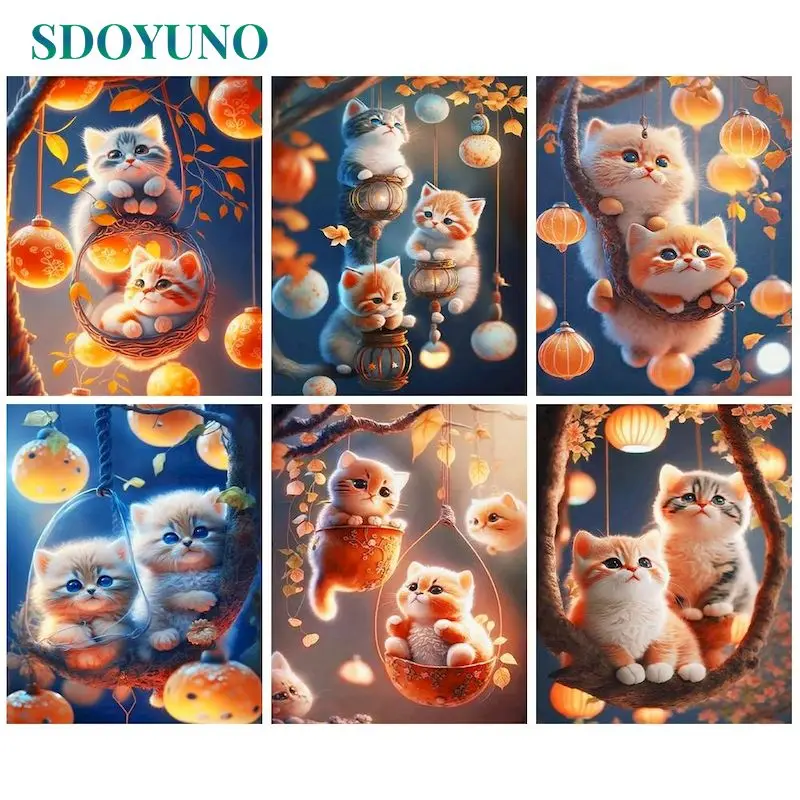 SDOYUNO Coloring By Number Animal Pictures By Number Cat Drawing On Canvas HandPainted Art Gift Kit DIY Decoration
SDOYUNO Coloring By Number Animal Pictures By Number Cat Drawing On Canvas HandPainted Art Gift Kit DIY Decoration